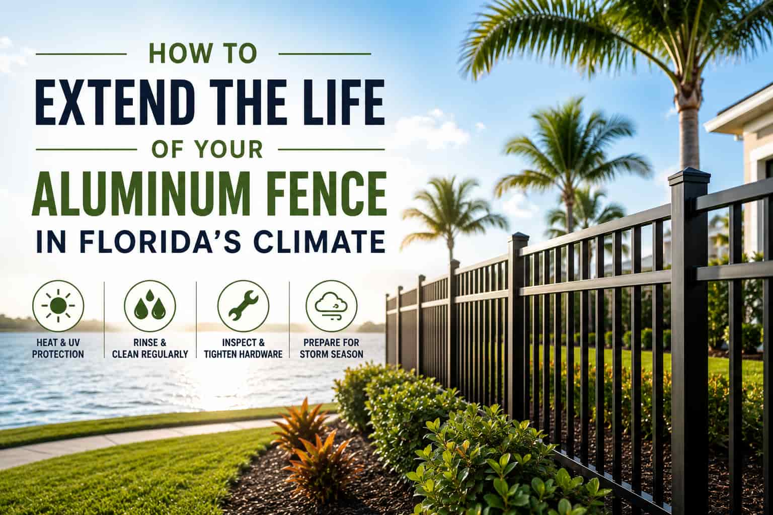 How to Extend the Life of Your Aluminum Fence in Florida's Climate